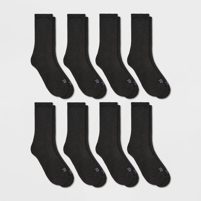 Men's 6+2 Bonus Pack Crew Socks - All in Motion™ 6-12, 1 of 4