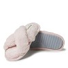 Dearfoams Womens Jessica Furry Fuzzy Crossband Slide Slipper - 2 of 4