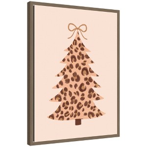 Kate & Laurel All Things Decor Sylvie Framed Canvas Trendy Tree by Aislinn Simmonds Duchess Plum - 1 of 4