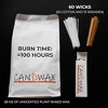 Pearled Candle Wax Sand 28 Oz - Unscented Candle Powder Plant-Based Clean Burning - Refillable Candle Pearls with 60 Wicks (50 Cotton + 10 Wooden) - 2 of 4
