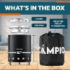 New Stainless Steel Firewood Stove 15 cm Diameter Wood-burning Smokeless Fire Pit Stove ?Black) - 2 of 4