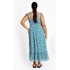 Women's Plus Size Lidia Print Dress - teal | CITY CHIC - 4 of 4