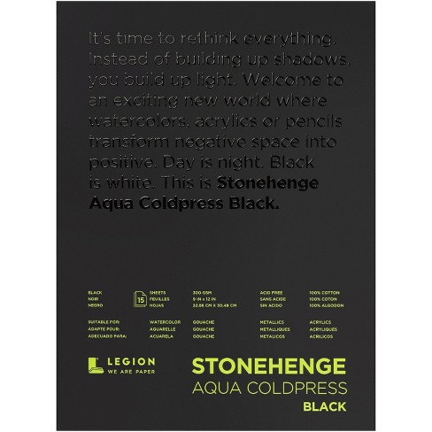 Stonehenge Paper Pad 9x12 30 Sheets/Pkg White