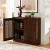 39" Sideboard Buffet Cabinet, Fluted Hollowed Out Coffee Bar Cabinet, Accent Storage Cabinet, Kitchen Pantry Cabinet for Living Room Entryway - 2 of 4