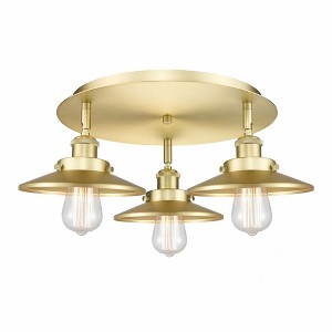 Ballston Urban - 3 Light Flush Mount In Industrial Style-5.5 Inches Tall and 19.75 Inches Wide - 1 of 1