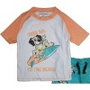 Quicksand Infant/Toddler and Little Boy's Rash Guard And Trunks Swimsuit Sets - 2 of 2