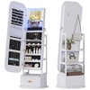 Vlsrka Arched LED Freestanding Jewelry Armoire,White - 4 of 4