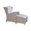 International Concepts Wicker Outdoor Patio Chaise Lounge Chair with Cushion - 2 of 4