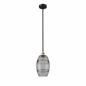 Vaz - 1 Light Stem Hung Mini Pendant In Industrial Style-9.38 Inches Tall and 8 Inches Wide - 1 of 1