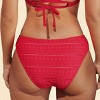 Women's Textured Low-Waist Swim Bikini Bottoms - Cupshe - 3 of 4