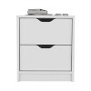 Kumasinova Modern Night Stand with 1/2-Drawer,18.9"/19.7" Bedside Table with Spacious Storage,Wooden Nightstand for Bedroom,Bedroom Furniture - 3 of 4