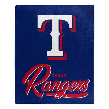 MLB Texas Rangers 50 x 60 Raschel Throw Blanket