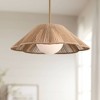360 Lighting Mylinh 22 1/4" Modern Boho Cottage Pendant Ceiling Light Fixture Dining Room Over Table Kitchen Island Hanging Brass Finish Natural Rope - 2 of 4