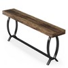 Resenkos Entryway Table, Console Sofa Table,70.8" Console Table, Farmhouse Sofa Table Narrow Entryway Table Brown - 2 of 4