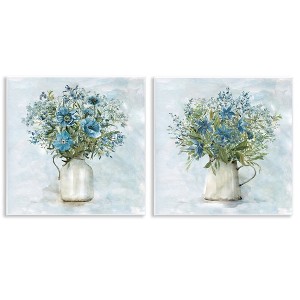 Stupell Industries Country Mixed Floral Bouquets 2pc Wall Plaque Art Set - 1 of 4