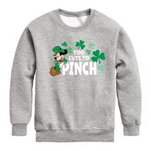 Boys' - Disney - Too Cute To Pinch Graphic Long Sleeve Fleece Sweatshirt - 1 of 4