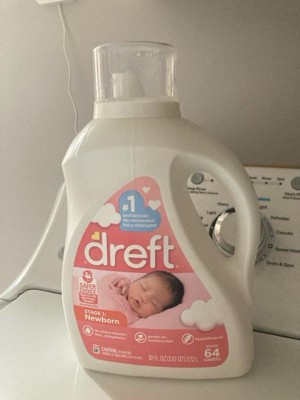 Dreft Stage 1 Newborn, Detergente Hipoalergénico para Bebé, 46 OZ