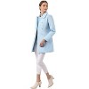 INSPIRE CHIC Women's Christmas Peter Pan Collar Double Breasted Long Trench Winter Pea Coat - 3 of 4