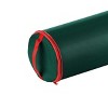 Wrapping Paper Storage Bag-Set of 2-Organize up to 40" Rolls of Gift Wrap-Zippered Canvas Tote- Upright, Hanging or Lay Flat by Hastings Home (Green) - 2 of 4