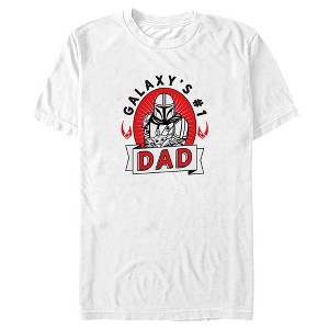 Men's Star Wars: The Mandalorian #1 Father Din Djarin and Grogu T-Shirt - 1 of 4