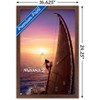 Trends International Disney Moana 2 - Teaser One Sheet Framed Wall Poster Prints Mahogany Framed Version 14.725" x 22.375" - 3 of 4