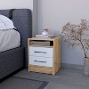 Lyngins 2 Drawers Nightstand with Concealed Shelf,Wood End Table for Bedroom,Living Room - 2 of 4