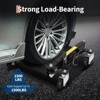 Hydraulic Car Wheel Dolly Jack Set of 2, Heavy Duty 1500 LBS Car Wheel Dolly Vehicle Skates Positioning with Foot Pedal for Auto Tire Repairing - 2 of 4