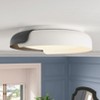 Modern LED Flush Mount Ceiling Light, Black and White Swirl Round Fixture for Bedroom or Kitchen - 2 of 4