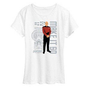 Women's - Star Trek - Picard Make It So Short Sleeve Graphic T-Shirt - 1 of 4