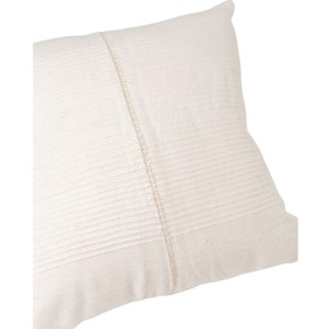 Slickblue Handwoven Cotton Throw Pillow with Insert, Ribbed Accent Cover, Square Cushion, 18x18 or 20x20, 3 Color Option - 1 of 3