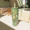 Zak Designs 30oz Stainless Steel Vacuum Sutton Slim Straw Tumbler with Handle - 4 of 4