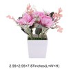 Unique Bargains Artificial Plants Mini Flower Plastic 2.95"x2.95"x7.87" 1 Pcs - 3 of 4