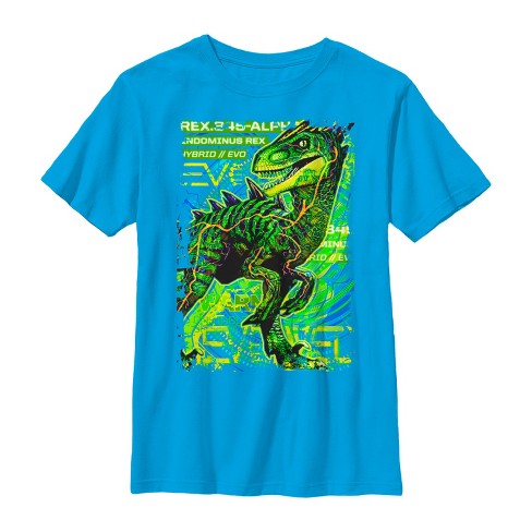 Boy's Jurassic World Indominus Rex Hybrid T-Shirt - Turquoise - X Large