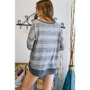 Women's Cheetah V Neck Loose Fit Top Plus - ADORA - 2 of 2