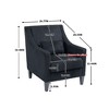 NicBex Corduroy Accent Chair Modern Comfy Upholstered Armchair with Wood Legs for Bedroom,Living Room - 3 of 4