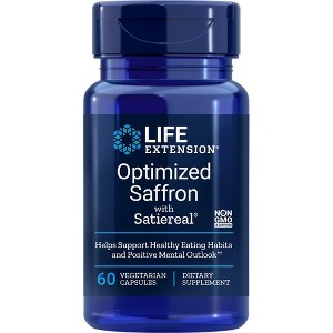 Optimized Saffron With Satiereal by Life Extension  -  60 VegCap - 1 of 2