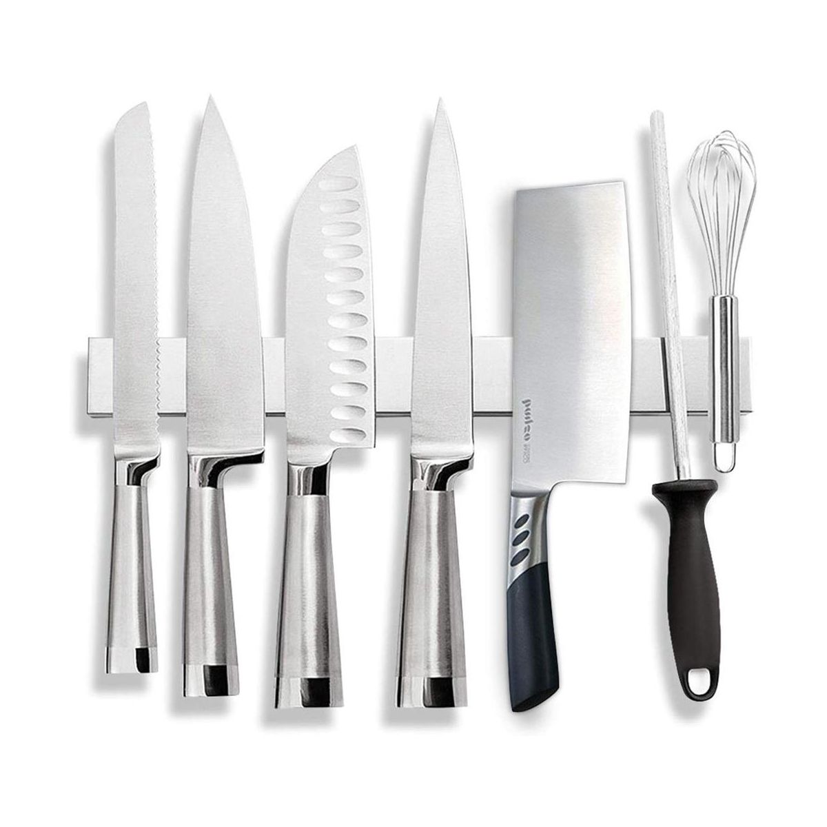 Cheer Collection 16" Stainless Steel Magnetic Knife Holder Strip