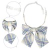 INSPIRE CHIC Women's Plaid Uniform Pre-tied Knot Cute Stylish Colorful Bow Ties - 3 of 4