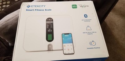 Etekcity Smart Fitness Scale with Resistance Bands Black