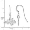 Black Bow Jewelry Sterling Silver Washington Capitals NHL Dangle Earrings - 2 of 3
