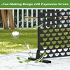 CAVINAS Patio Decorative Screen Freestanding Metal Fence Privacy Screen with Mesh Pattern for Outside and Garden - 4 of 4