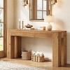 Tribesigns Solid Wood Console Table, 70.87" Extra Long Entryway Table with Sturdy Legs, Narrow Sofa Table for Hallway, Living Room, Light Brown - 3 of 4