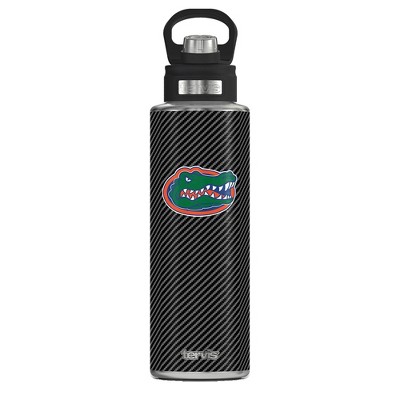 NCAA Florida Gators Carbon Fiber Wide Mouth Water Bottle - 40oz