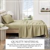 Ultra-Soft Cotton Heathered Melange Jersey Knit Sheet Set - Great Bay Home (Full, Heathered Eucalyptus) - 2 of 4