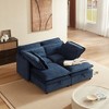 65.35" Double-Layer Cushion Modular Sofa Bed with Built-in Storage & 4 Cushions, Freely Combinable - 2 of 4