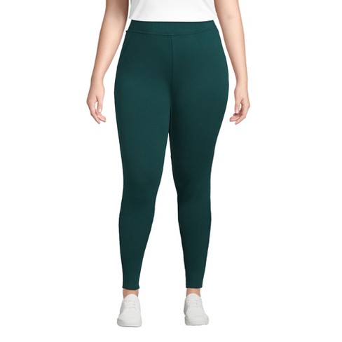 Lands' End Women's Plus Size High Rise Serious Sweats Pocket Leggings - 3x  - Deep Balsam : Target