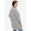 ellos Plus Size Open Front Waffle Cardigan - 3 of 4