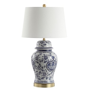 Ariadne Table Lamp (Set of 2) - 28 Inch Height - TBL4158 - Blue/White - Safavieh - 1 of 4