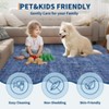 Washable Rug Non-Slip Modern Abstract Throw Rugs Large Soft Bedroom Carpet Indoor Contemporary Solid Floor Carpet - 4 of 4