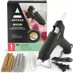 Arteza Glue Gun (40W) - 30 Clear and 10 Glitter Glue Sticks
